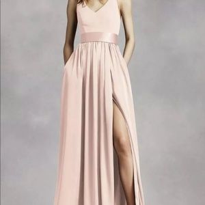 Vera Wang White Bridesmaid Dress in Blush
